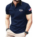 New Fashion Mens USA 250th Anniversary Eagle Badge T Shirt Patriotic 1776-2026 American Graphic Short Sleeve Top